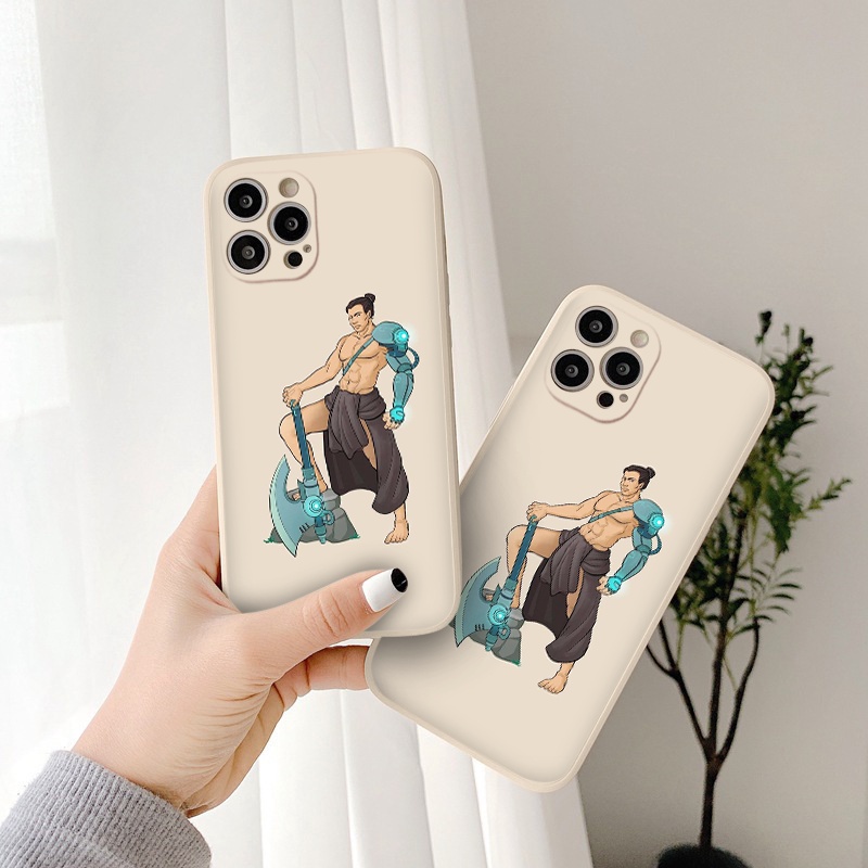 Ốp lưng iphone mềm viền vuông chống sốc hình cánh tay sắt sáu múi 14 13 12 11 Pro Max SE 2020 X XR XS 8 7 6 Plus e5513