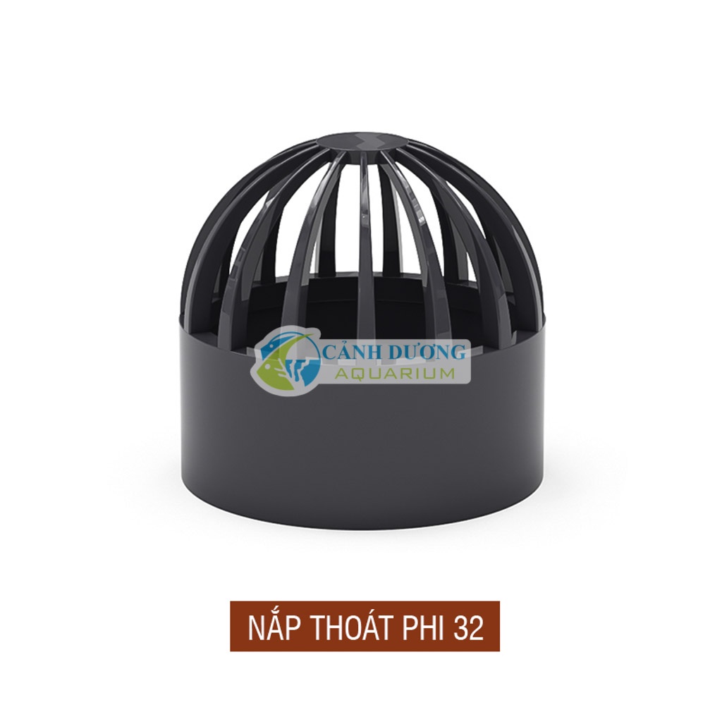 Nắp thoát màu đen ĐEN cho ống U-PVC Phi 32-25-20 chuyên dùng cho hồ cá