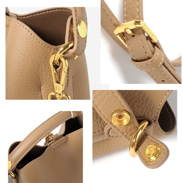 Túi xách nữ FANSIMAN chính hãng kèm dây lụa, kiểu túi messenger cầm tay, đeo vai da sang trọng FSH106