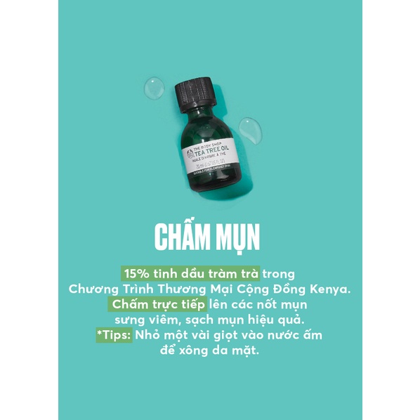 Tinh dầu tràm dành cho da mụn The Body Shop Tea Tree Oil 20ml