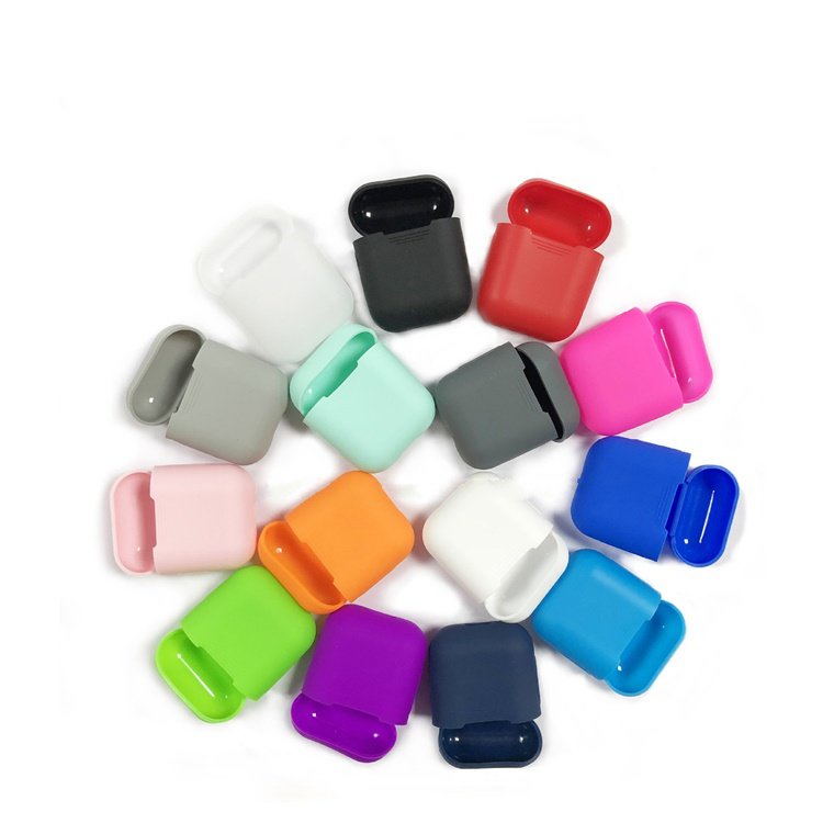 [Case Airpods] Ốp bảo vệ cho tai nghe Airpods 1/2/3/Pro, REP1:1,  i12, i27... Chất liệu silicone dẻo - Nhiều màu sắc