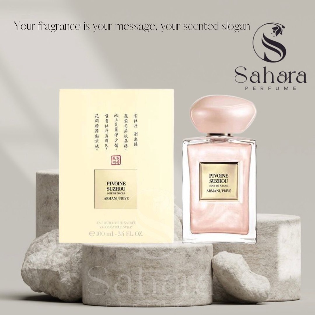 [ FULL BOX ] Armani Prive Pivoine Suzhou Soie De Nacre Limited Edition 100ml | Nước hoa unisex Armani | Sahara Perfume