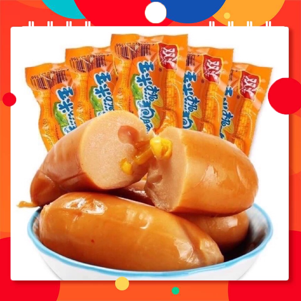 Sỉ Thùng 60 cái Xúc Xích Ngô - Xúc Xích Cay Siêu Ngon