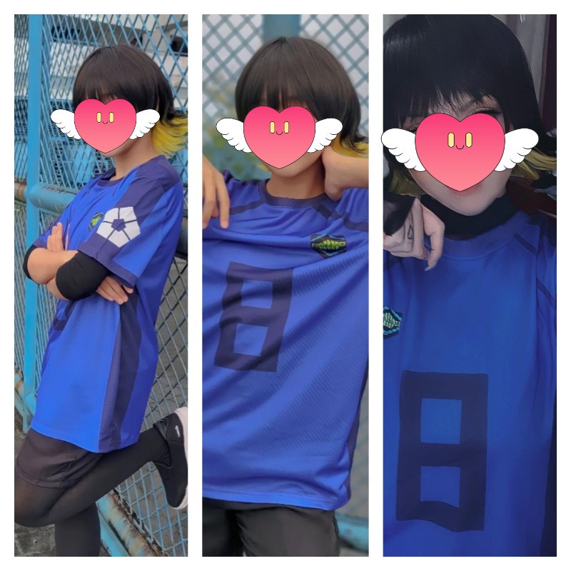 Áo Thun Đồng Phục Bóng Đá Ngắn Tay Hóa Trang Bachira Merch Cho Nam Và Nữ