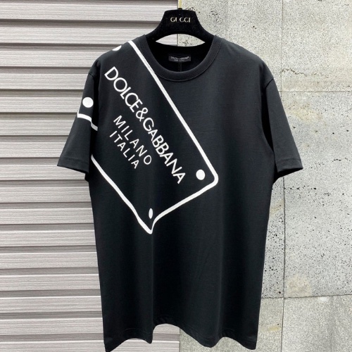 Áo Thun Cotton DG In Chữ 2 Màu Đen Trắng Trẻ Trung Hot Trend