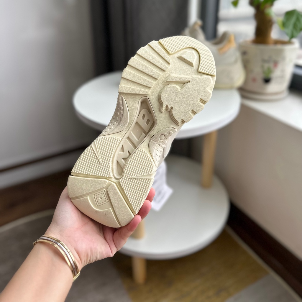 GIÀY THỂ THAO SNEAKER MLB HOLO VÀNG, MLB KEM VÀNG GÓT VÀNG ĐỘN ĐẾ NỮ ẢNH THẬT TỰ CHỤP +FREESHIP