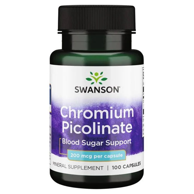 Viên uống Swanson Chromium Picolinate 200mcg 100 viên hỗ trợ đường huyết, tim mạch, huyết áp Cosin Store