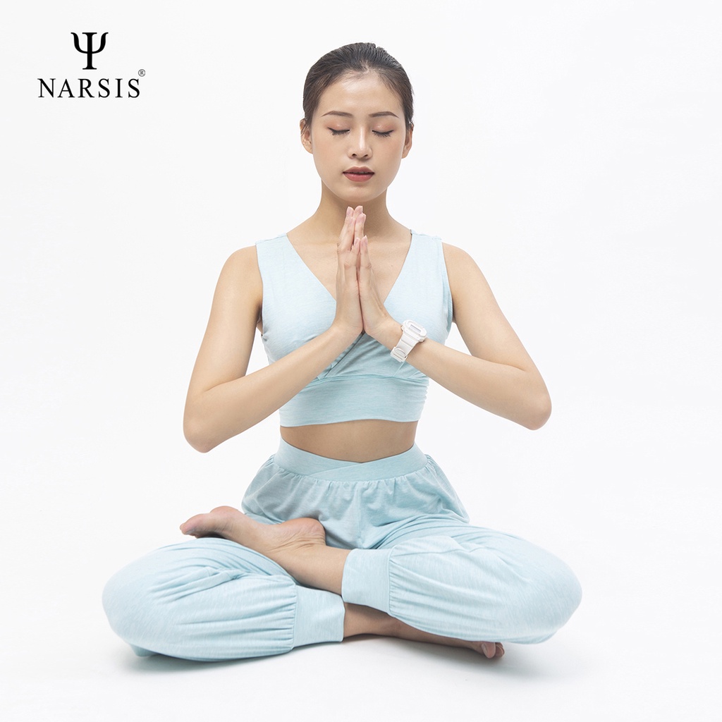 Bộ tập nữ Narsis sét 3 chi tiết ( 2 áo - 1 quần ) H0012 màu xanh ngọc, H0013 màu hồng xước