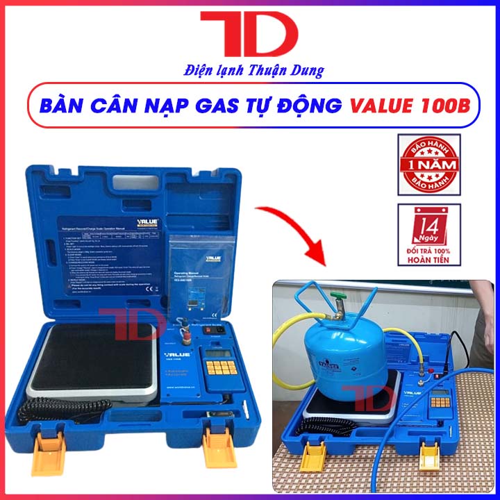 Bàn cân nạp gas tự động value 100B - Bảo hành 12 tháng