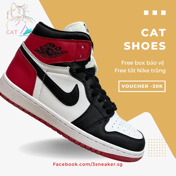 Giày Jordan 1 Retro High Satin Black Toe, JD1 Cao Đỏ Đen; Full Box, Phụ Kiện, Tặng Vớ Trắng