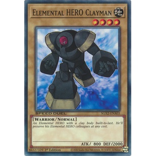 Thẻ bài Yugioh - TCG (UK) - Elemental HERO Clayman / SGX2-ENA03'