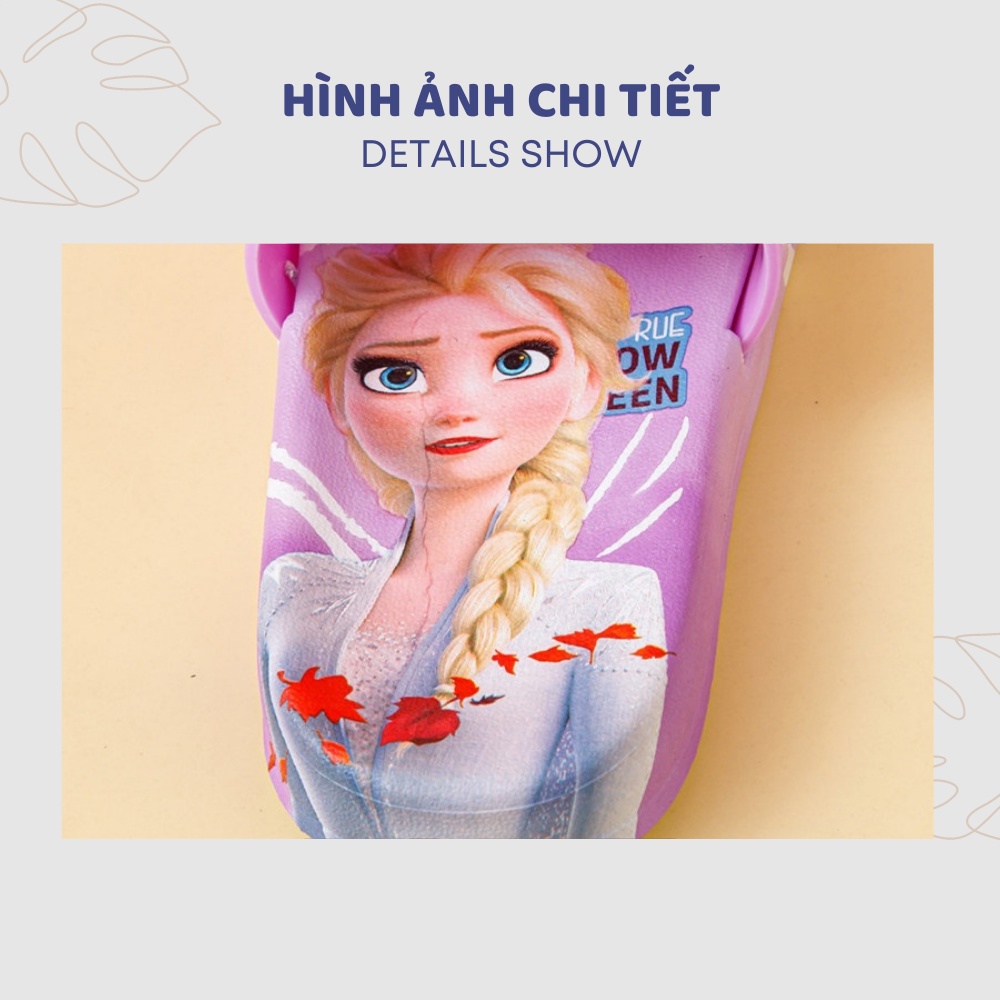 Dép cho bé, dép cao su hình Elsa, siêu nhân cho bé trai, bé gái chống trơn trượt chính hãng - JJ Kids Fashion