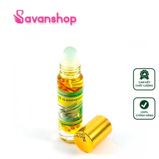 Dầu Lăn Sả Banna Oil Balm With Herb Lemongrass 10ml Thái Lan chính hãng