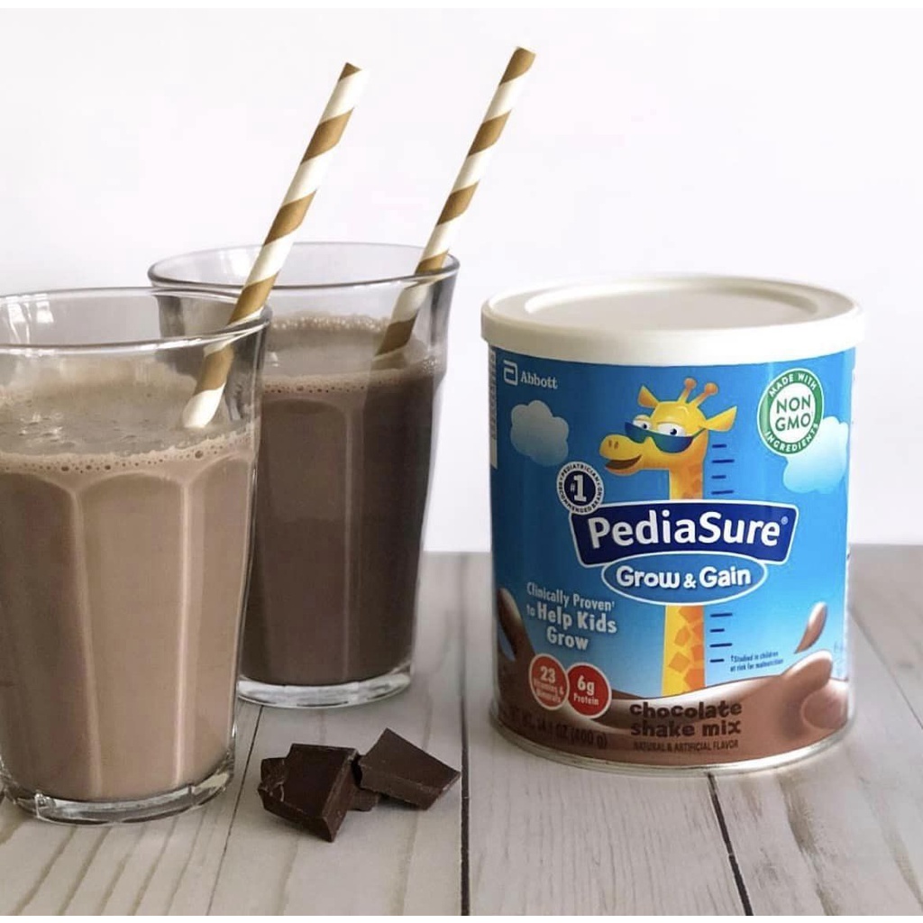 [Date 2024] Sữa Công Thức PediaSure Mỹ Grow &amp; Gain Vị Chocolate 400g