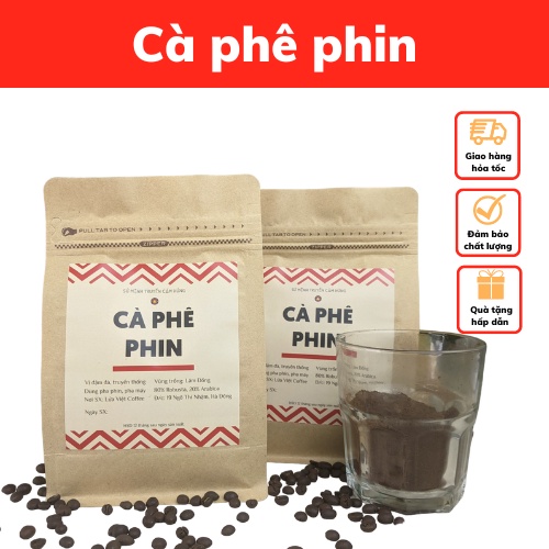 Cà Phê Pha Phin Truyền Thống Rang Xay Nguyên Chất Cafe Mộc Không Sánh Không Gắt Ngọt Hậu Mới Rang - Lửa Việt Coffee