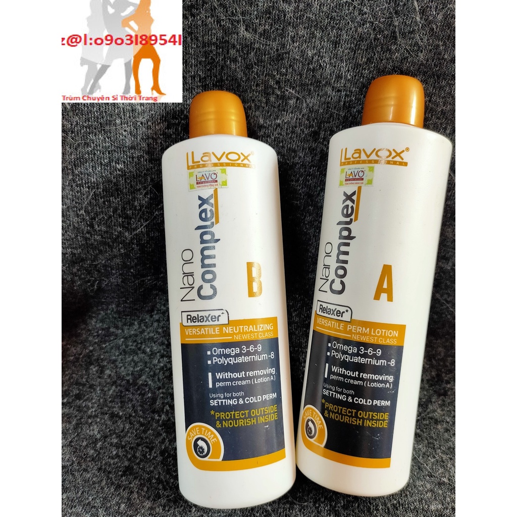 Uốn vạn năng lavox nano complex RELAXER dùng cho uốn nóng uốn lạnh chữ A B in hoa