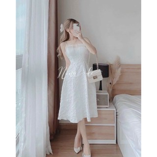ĐẦM GẤM XỐP NHẬT 2 DÂY PHỐI VOAN KIẾNG 2 LỚP CÓ MÚT NGỰC HÀNG QC CAO CẤP SIÊU XINH