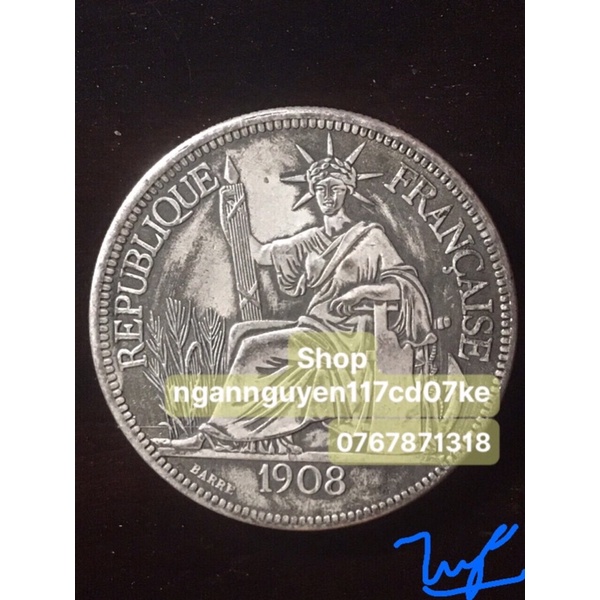 Đồng xu sưu tầm của Pháp năm 1908
