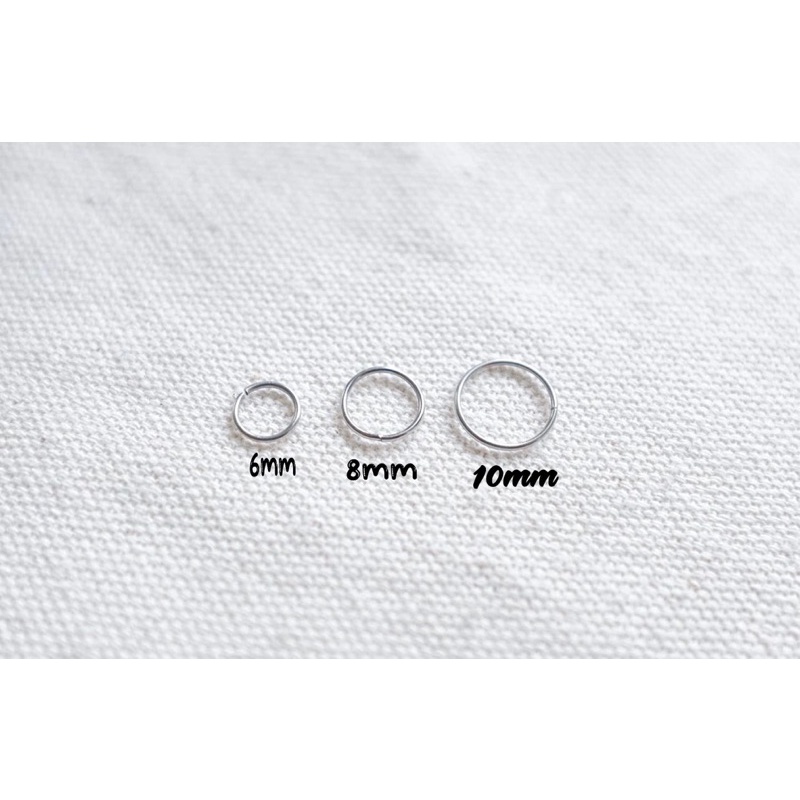 Khuyên Mũi , Môi , Tai Tròn Dạng Bẻ Siêu Mảnh Thép Titan Không Gỉ Dành Cho Nam Nữ