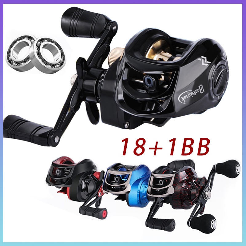 Máy Câu Ngang Máy Câu Lure Loại Máy Câu Cá Tay Trái Và Tay Phải，Tỷ lệ bánh răng 7.2: 1, 18+1BB