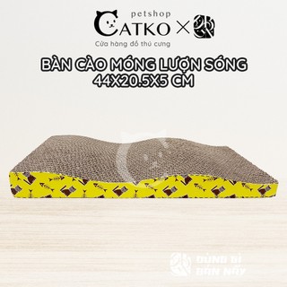 Bàn cào móng cho mèo size 44x20.5x5cm, cacton cào móng thú cưng, đồ chơi bàn cào catko