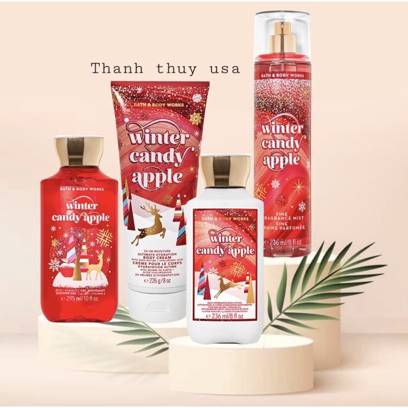 Combo Sản Phẩm Sữa Tắm - Lotion - Xịt Thơm Toàn Thân Bath & Body Works
