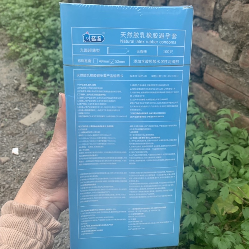 Bao cao su trung quốc hộp 100 cái siêu mỏng , siêu nhiều nước