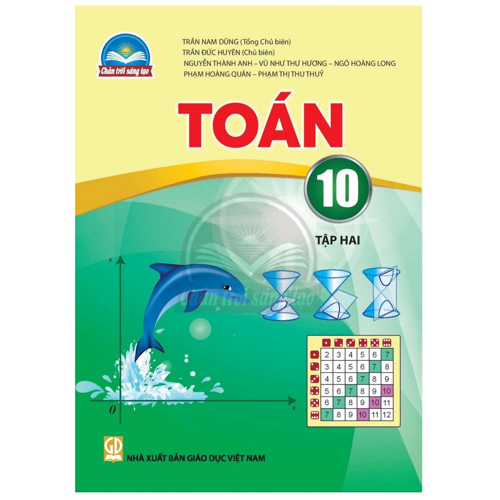 Sách - Toán Lớp 10 Tập 2 - Chân trời kèm 5 bút bi mực xanh