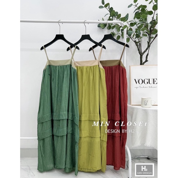 Váy Hai Dây Phom Rộng Mặc Siêu Thoải Mái Mã MT06