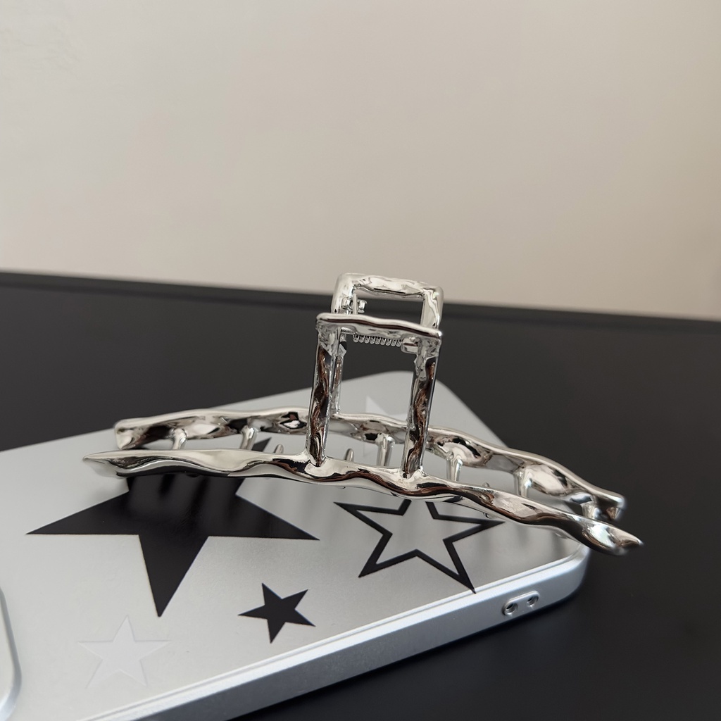 Kẹp Tóc Bản Lớn Bằng Kim Loại Thiết Kế Thời Trang