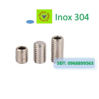 Vít trí chìm bằng inox size M4- M6 , vít trí lục giác chìm bằng inox, inox 304