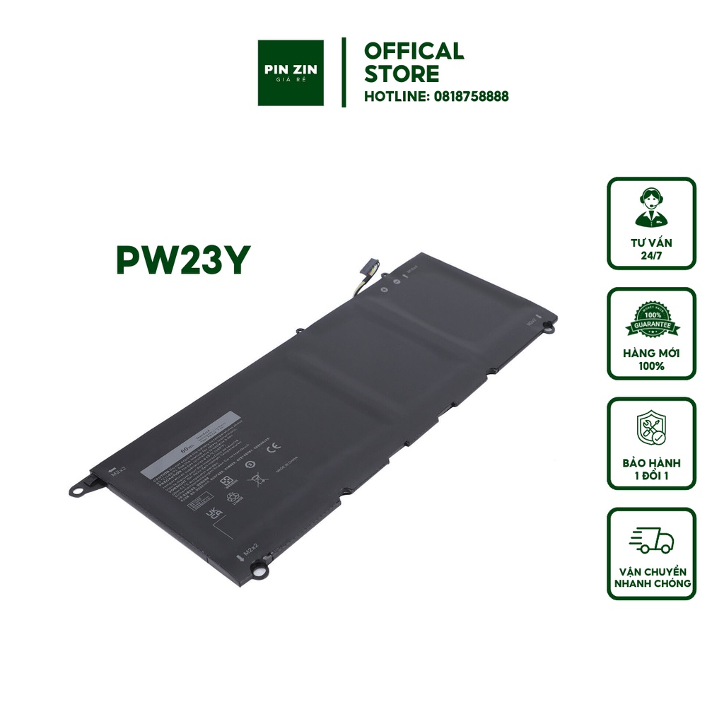 [PIN ZIN NEW ] PW23Y Pin Dell XPS 13 9360 9343 9350 PW23Y New Original