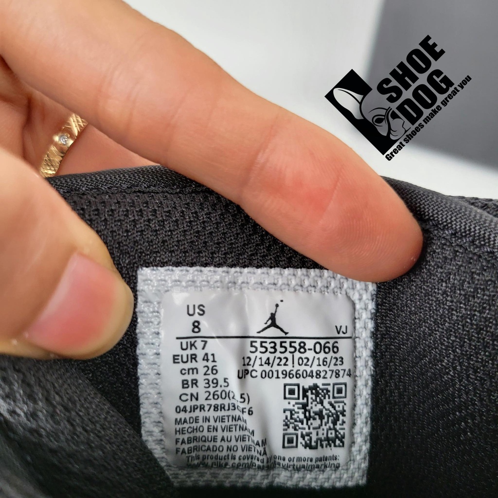 [Bảo hành chính hãng] Giày Nike Air Jordan 1 Alternate Bred Toe Mã tem 553558-066