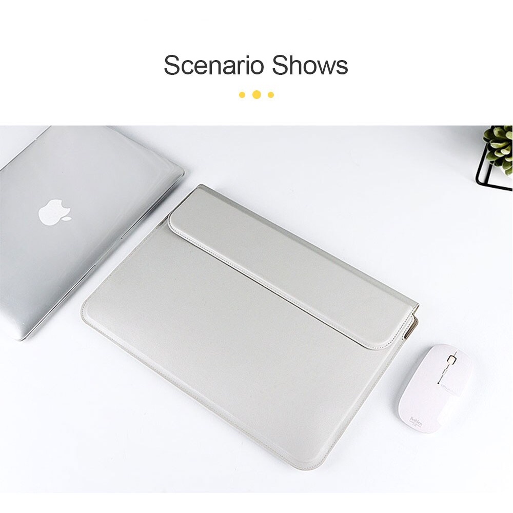 Bao da Laptop kèm đế kê máy tiện lợi, thời trang, chống trầy xước, bảo vệ máy