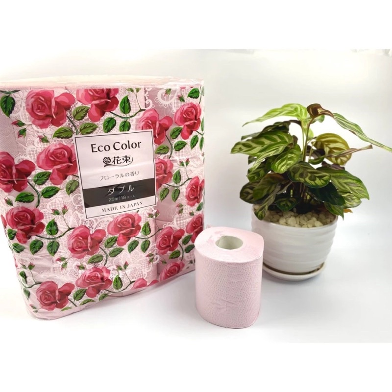 Giấy vệ sinh Eco Color 18 cuộn Nhật Bản