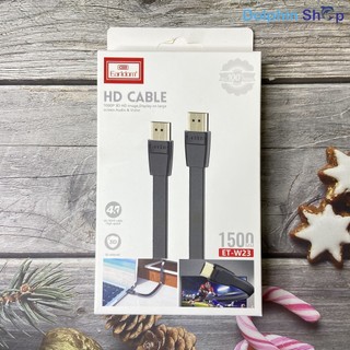 Cáp hdmi earldom w23 hỗ trợ 3d, tốc độ cao, chuẩn full hd 1080