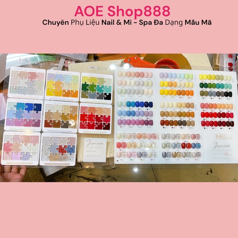 Set sơn gel MINAYIN  96 màu chính hãng - Bộ sơn gel tone màu hàn quốc rất đẹp, tặng kèm bảng( AOE Shop888)