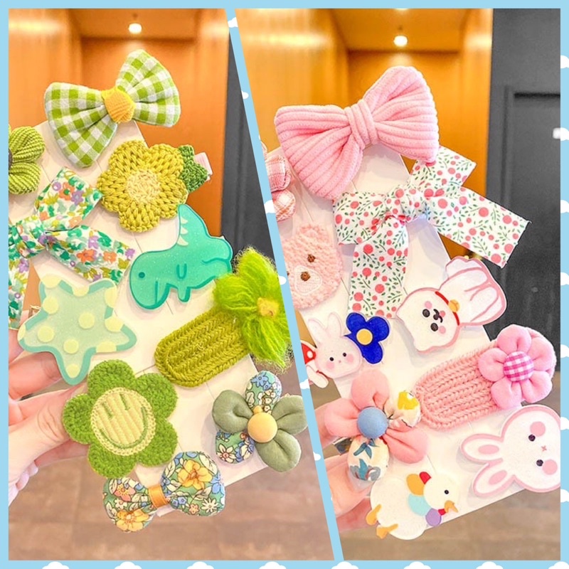Set Kẹp Tóc Nhiều Hình Kute Cho Bé Gái Dễ Thương