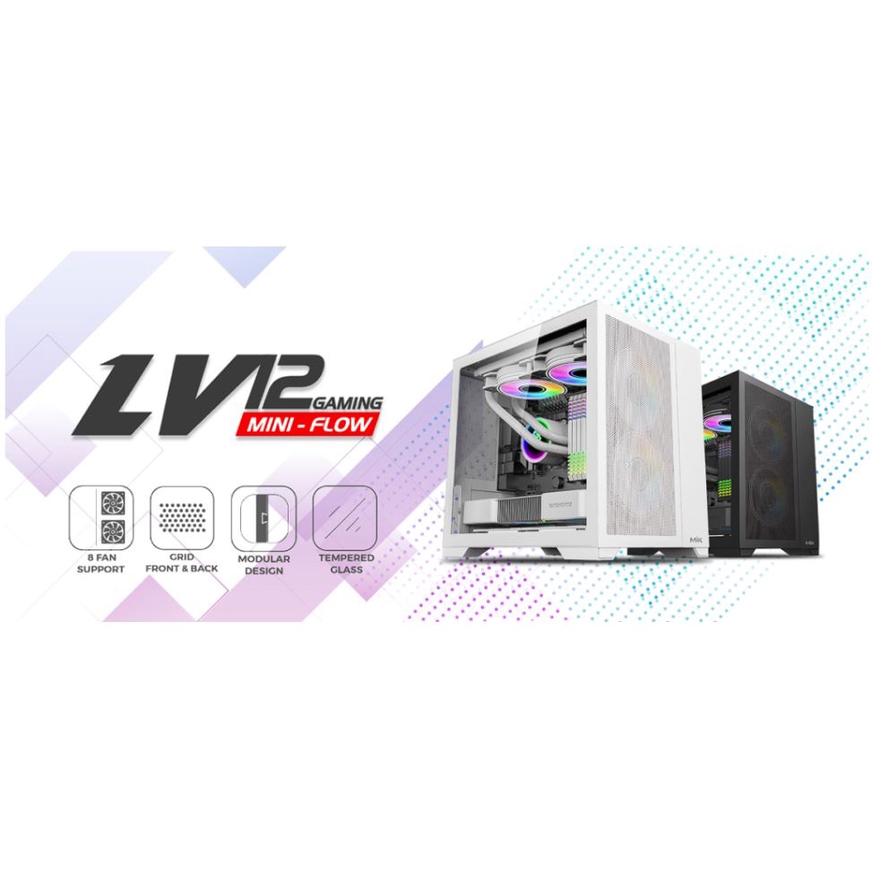 Vỏ Case MIK LV12 MINI FLOW WHITE