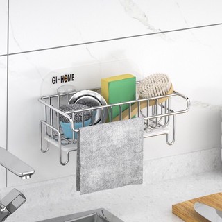Giỏ đựng đồ rửa chén inox dán tường