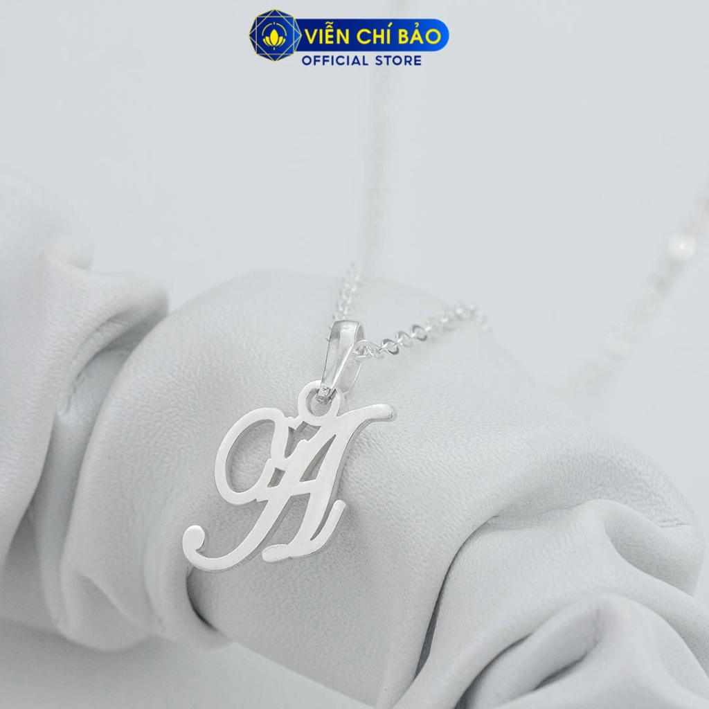 Dây chuyền bạc nữ Mặt Chữ A chất liệu bạc 925 thời trang phụ kiện trang sức Viễn Chí Bảo D400670