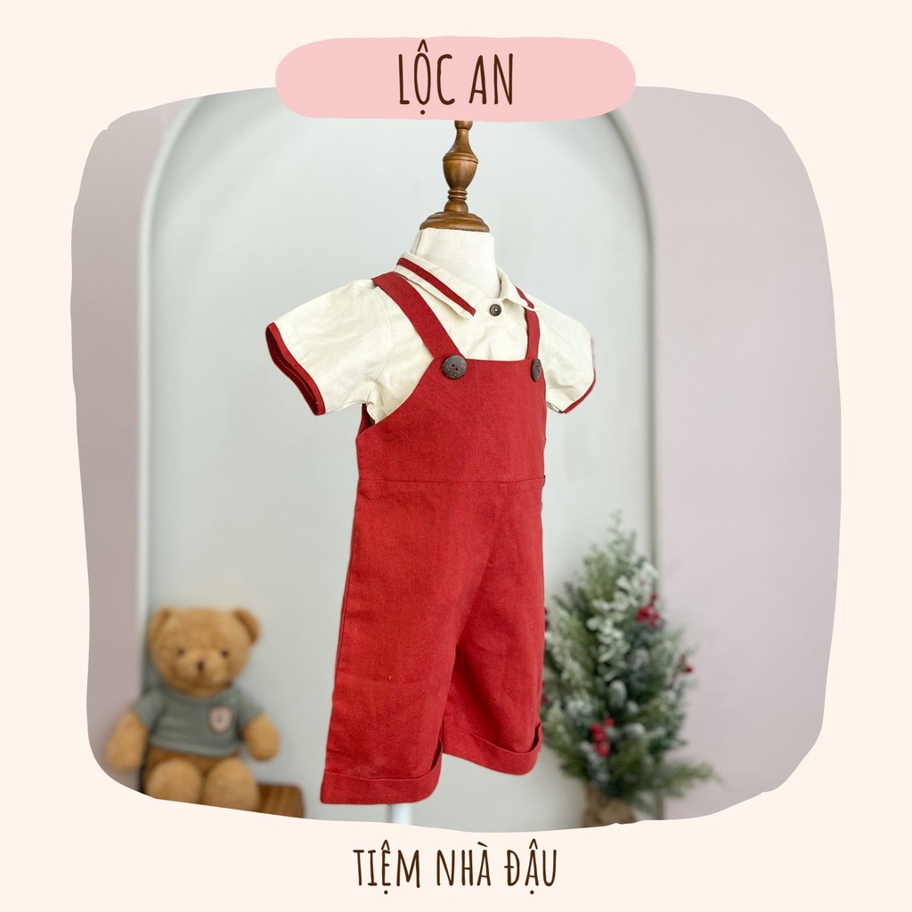 [Tiệm nhà Đậu] Lộc An - set yếm bé trai
