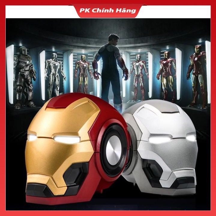 Loa Bluetooth Marvel mini cao cấp, Loa iron man Endgame Cầm Tay, Nghe Nhạc Cực Hay, Mắt Có Đèn Led, Gắn Thẻ Nhớ