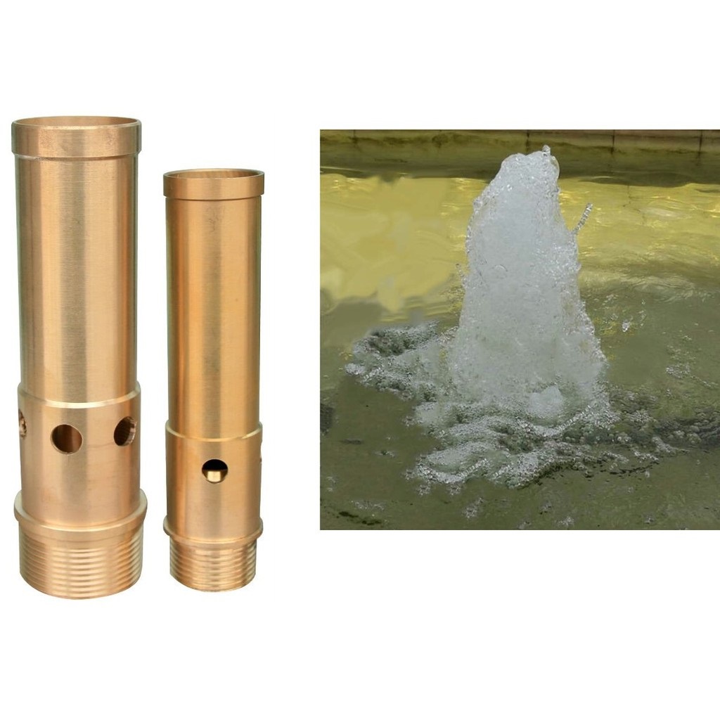 Đầu phun sủi bọt đồng phi 21mm dùng cho đài phun nước nghệ thuật sân vườn