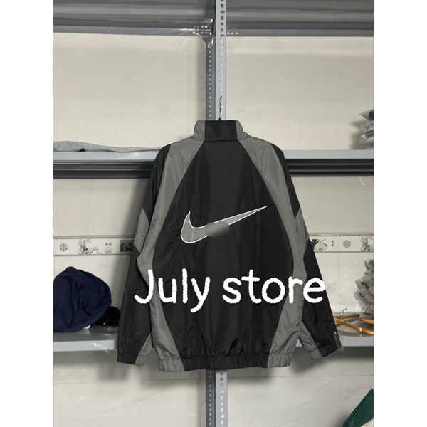 Áo Khoác Ni-ke Air Chữ Thêu Dù 2 lớp dày dặn chuẩn hình - Hàng Full Bọc Tag