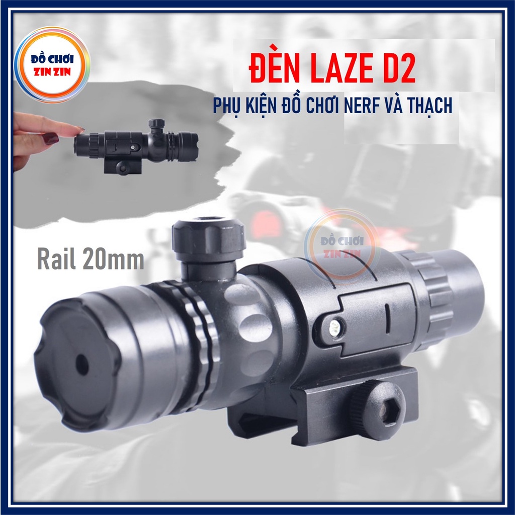Phụ Kiện Đèn Laze D2 Dành Cho Đồ Chơi Nerf - Đồ Chơi Zin Zin