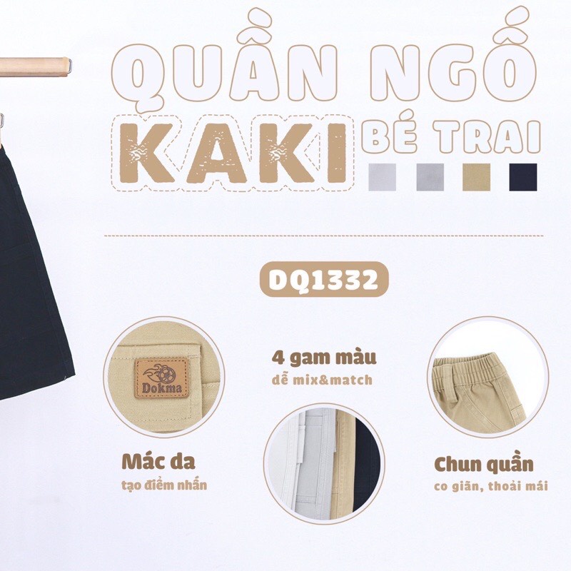 Quần ngố kaki dành cho bé trai