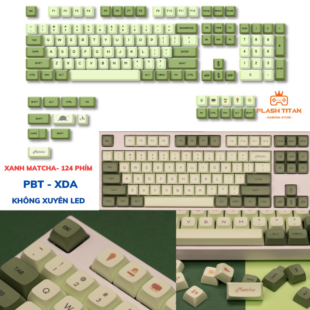 Keycap nhựa PBT cao cấp, nút phím lắp cho bàn phím cơ dùng để custom bàn phím cơ | BigBuy360 - bigbuy360.vn