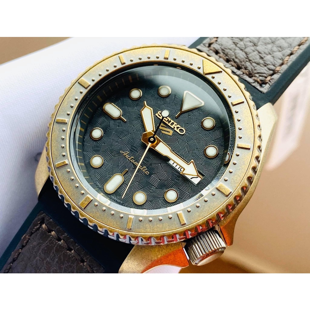 Đồng hồ nam dây da Seiko International Edition 5 Vintage Automatic SRPE80K1
