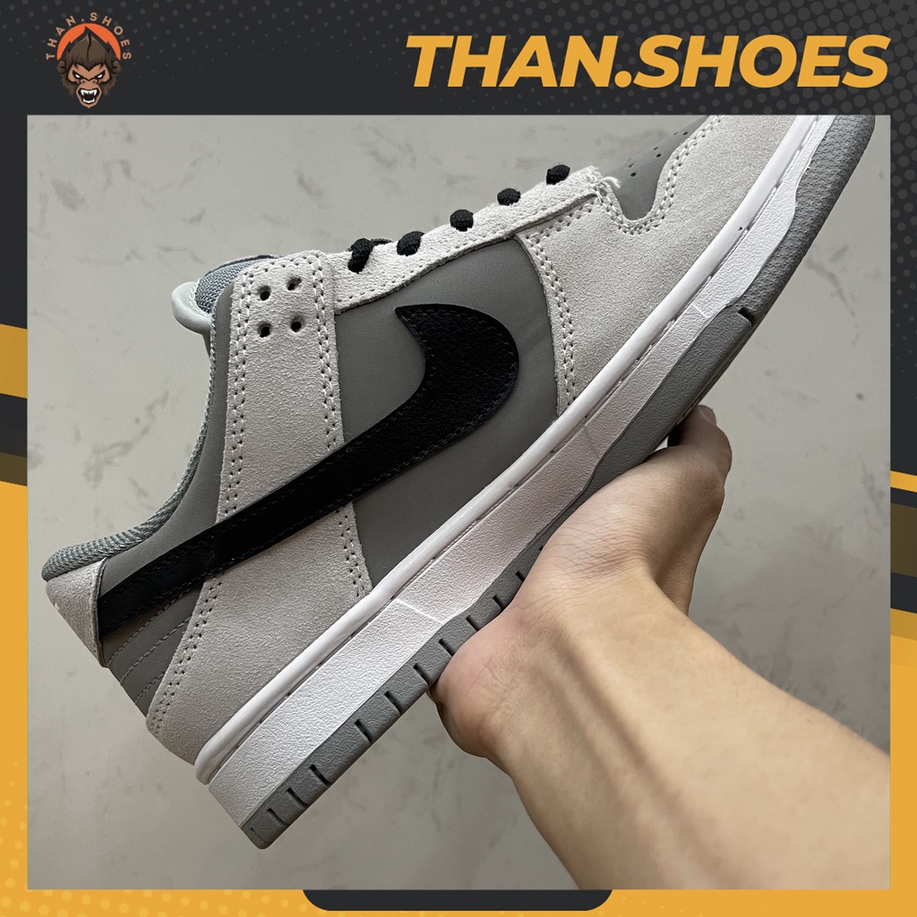 Giày SB Dunk Low Xám Móc Ngược, SB Xám Móc Ngược - Than.Shoes